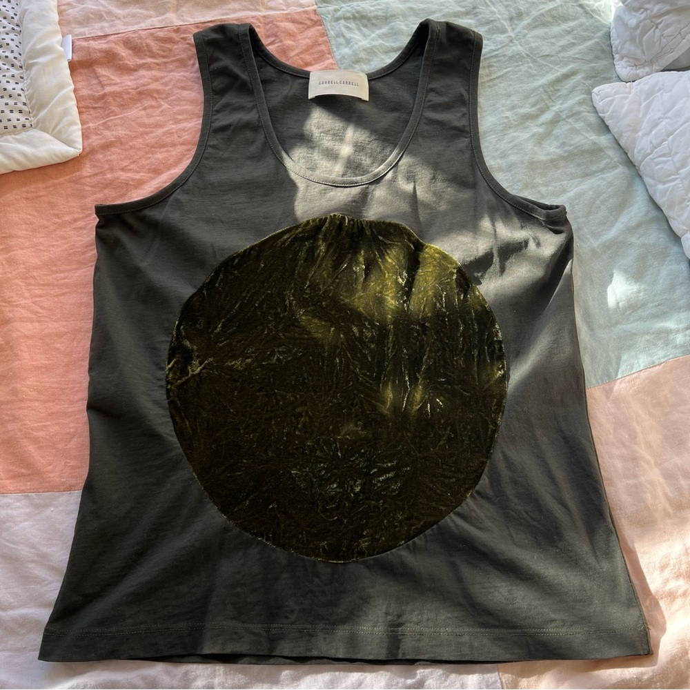 Correll Correll Velvet Circle Top